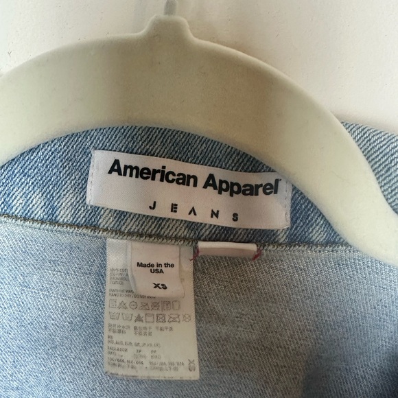 AMERICAN APPAREL vintage jean jacket denim size XS - Picture 3 of 6